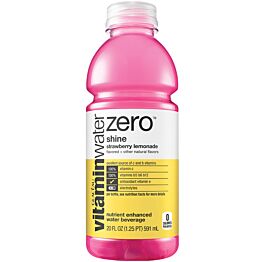Vitamin Water - Zero Shine - Strawberry Lemonade - 20 oz (12 Plastic Bottles)