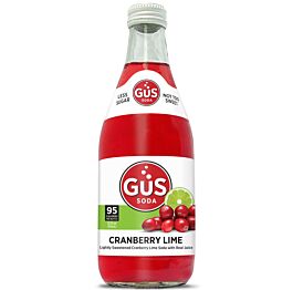 GUS Soda - Cranberry Lime - 12 oz (24 Glass Bottles)