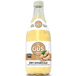 GUS Soda - Extra Dry Ginger Ale - 12 oz (6 Glass Bottles)