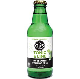 GUS Soda - Tonic and Lime - 7 oz (9 Glass Bottles)