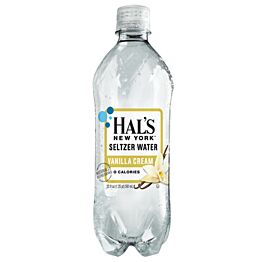Hal's NY - Vanilla Cream Seltzer - 20 oz (24 Plastic Bottles)