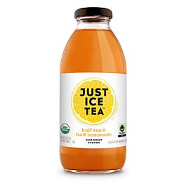 Just Ice Tea - Half Tea & Half Lemonade (Just Sweet Enough) - 16 oz (6 Glass Bottles)