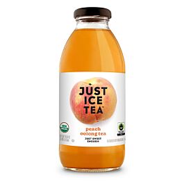 Just Ice Tea - Peach Oolong Tea (Just Sweet Enough) - 16 oz (12 Glass Bottles)
