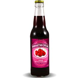 Manhattan Special - Black Cherry Soda - 12 oz (6 Glass Bottles) 