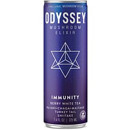 Odyssey Elixir - Immunity - Berry White Tea - 7.4 oz (12 Cans)