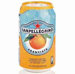 San Pellegrino - Sparkling Orange - Aranciata - 11.15 oz (24 Cans)