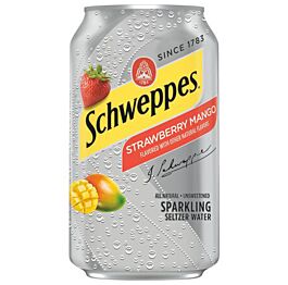 Schweppes - Sparkling Strawberry Mango - 12 oz (24 Cans)