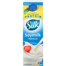 Silk - Vanilla - Soy Milk - Refrigerated - Quart (1 Carton)