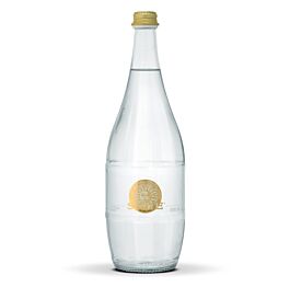 Sole Water - Deco - Sparkling Natural Mineral Water - 1 L (6 Glass Bottles)