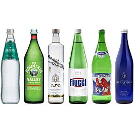 Stellar - Still Water Variety Pack - 750 ml to 1 Liter (6 Glass Bottles)