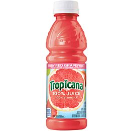 Tropicana - Ruby Red Grapefruit Juice - 10 oz (24 Plastic Bottles)