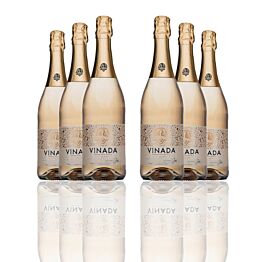 Vinada - Sparkling Gold - Zero Alcohol Wine - 750 mL (6 Glass Bottles)