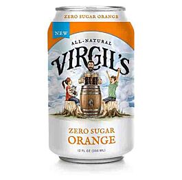 Virgil's - Zero Sugar - Orange Soda - 12 oz (12 Cans)