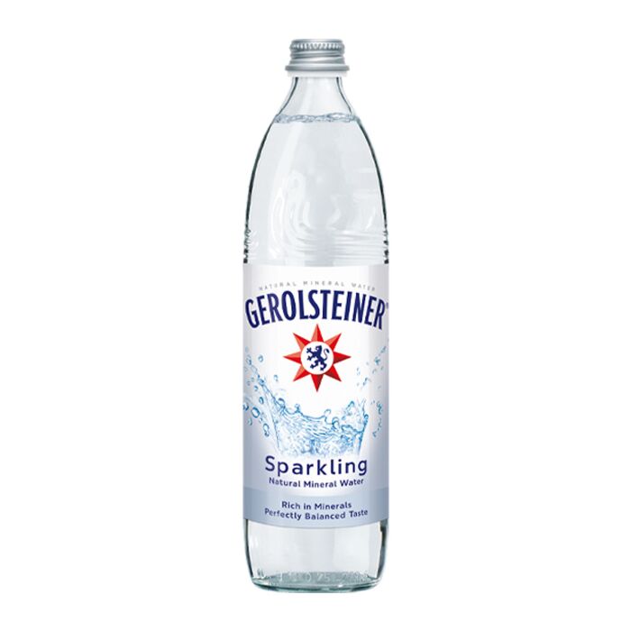 Gerolsteiner - Sparkling Natural Mineral Water - 750 ml (15 Glass Bottles)