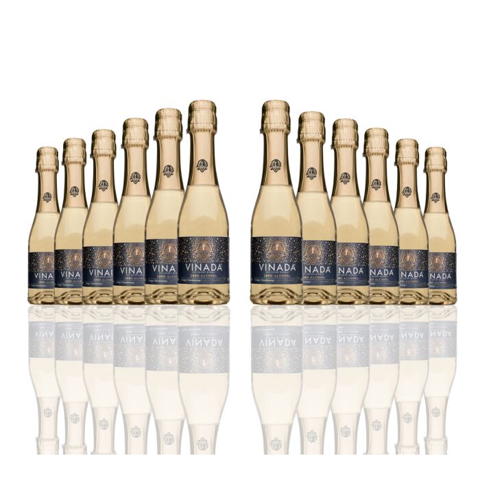 Vinada - Crispy Chardonnay (Zero Alcohol) - 200 ml (12 Glass Bottles)