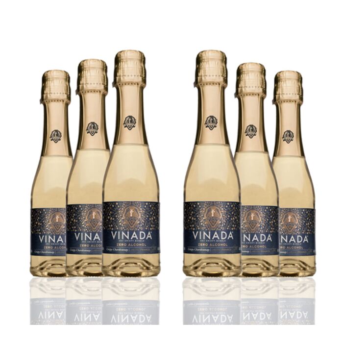 Vinada - Crispy Chardonnay (Zero Alcohol) - 200 ml (6 Glass Bottles)