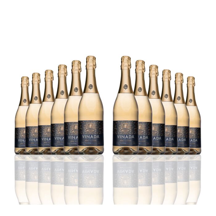 Vinada - Crispy Chardonnay (Zero Alcohol) - 750 ml (12 Glass Bottles)