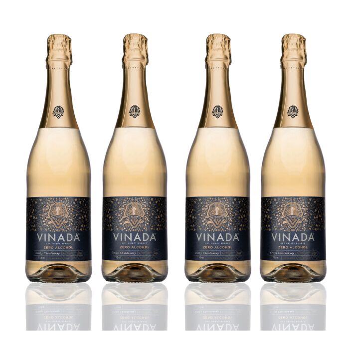 Vinada - Crispy Chardonnay (Zero Alcohol) - 750 ml (4 Glass Bottles)
