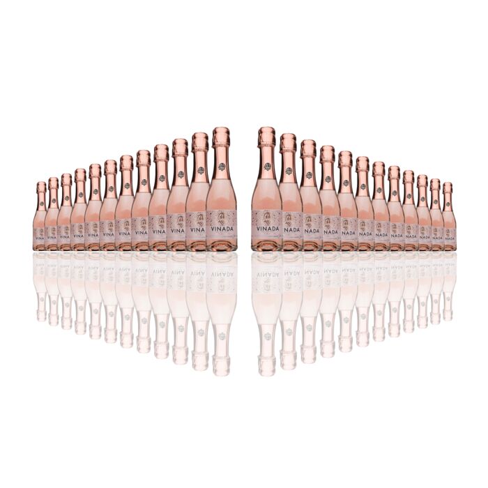 Vinada - Sparkling Rose Mini - Zero Alcohol - 200 mL (24 Glass Bottles)