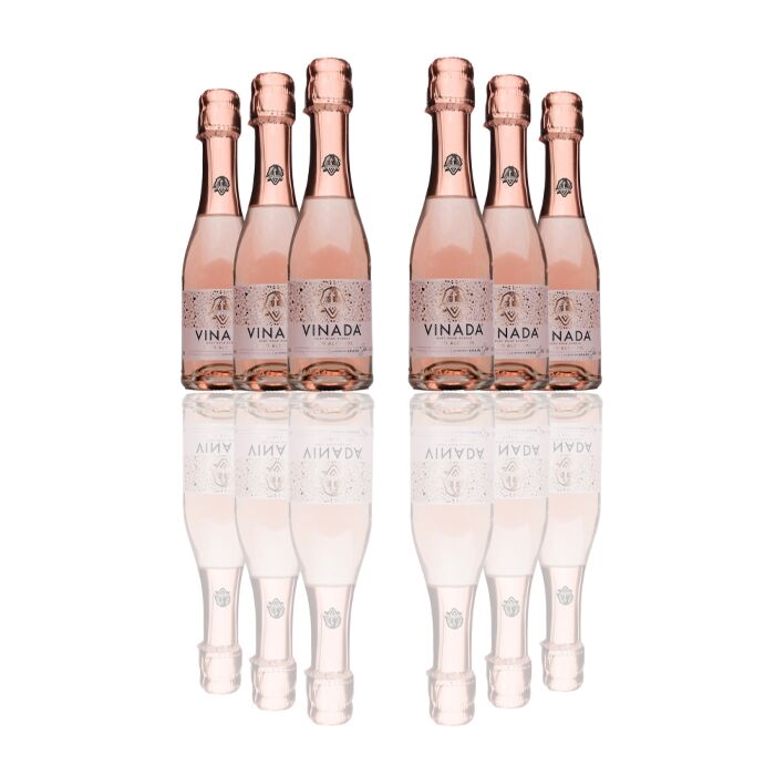 Vinada - Sparkling Rose Mini - Zero Alcohol - 200 mL (6 Glass Bottles)